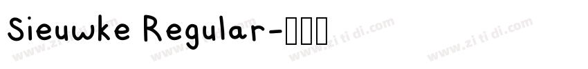 Sieuwke Regular字体转换